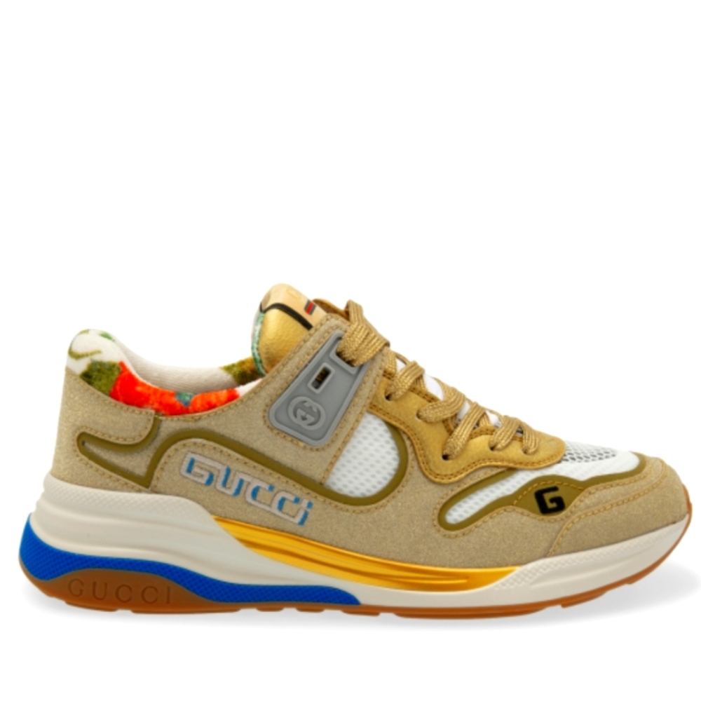 Gucci Ultraspace sneakers in Gold beige, size EUR36, 36W NWT